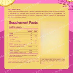 Women’s Pineapple Flavor Probiotic Gummie with Prebiotics for Keep PH Balance,Enhance Immunity,maintain Microbial Health 60pcs
