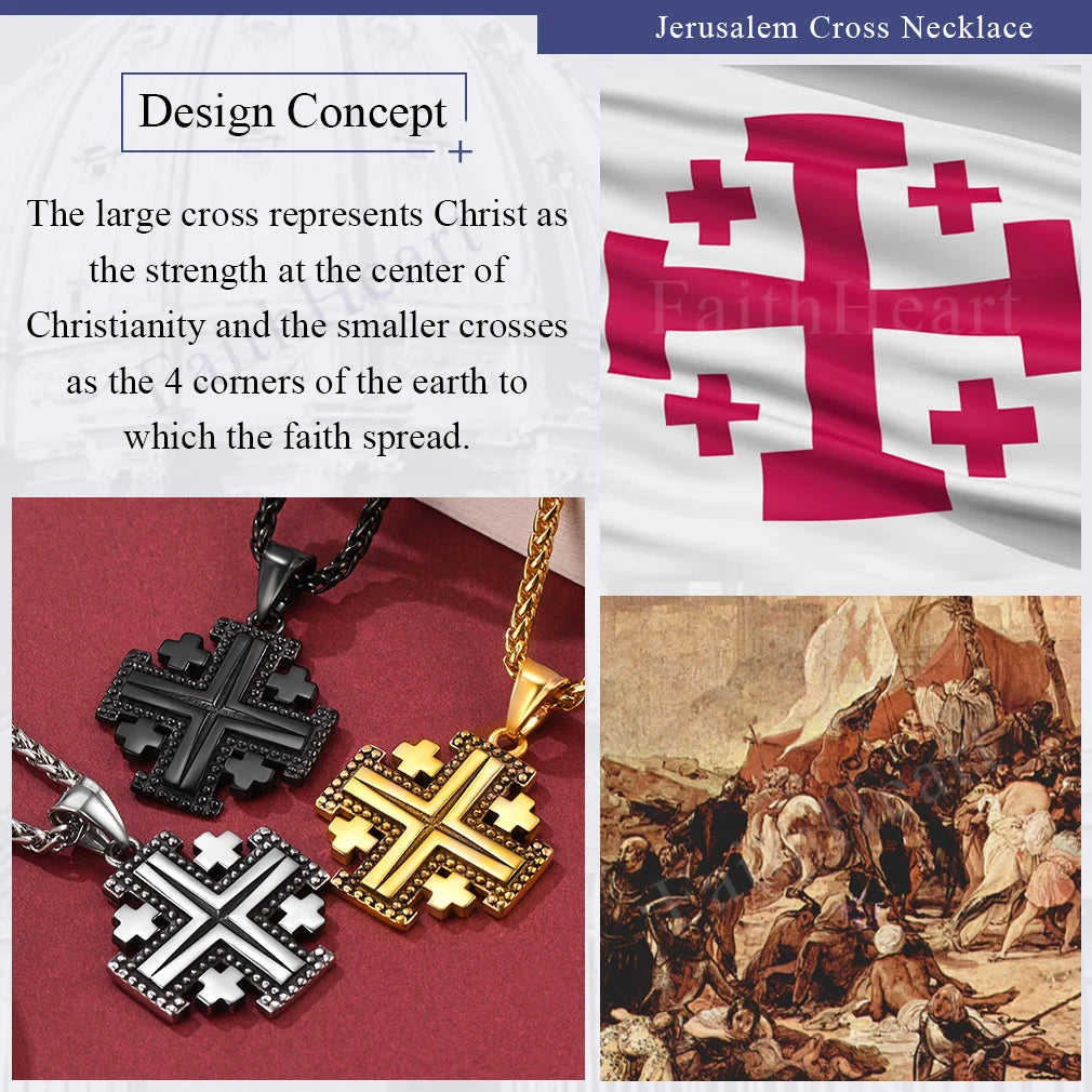 Christian Cross Prayer Necklace Jewelry