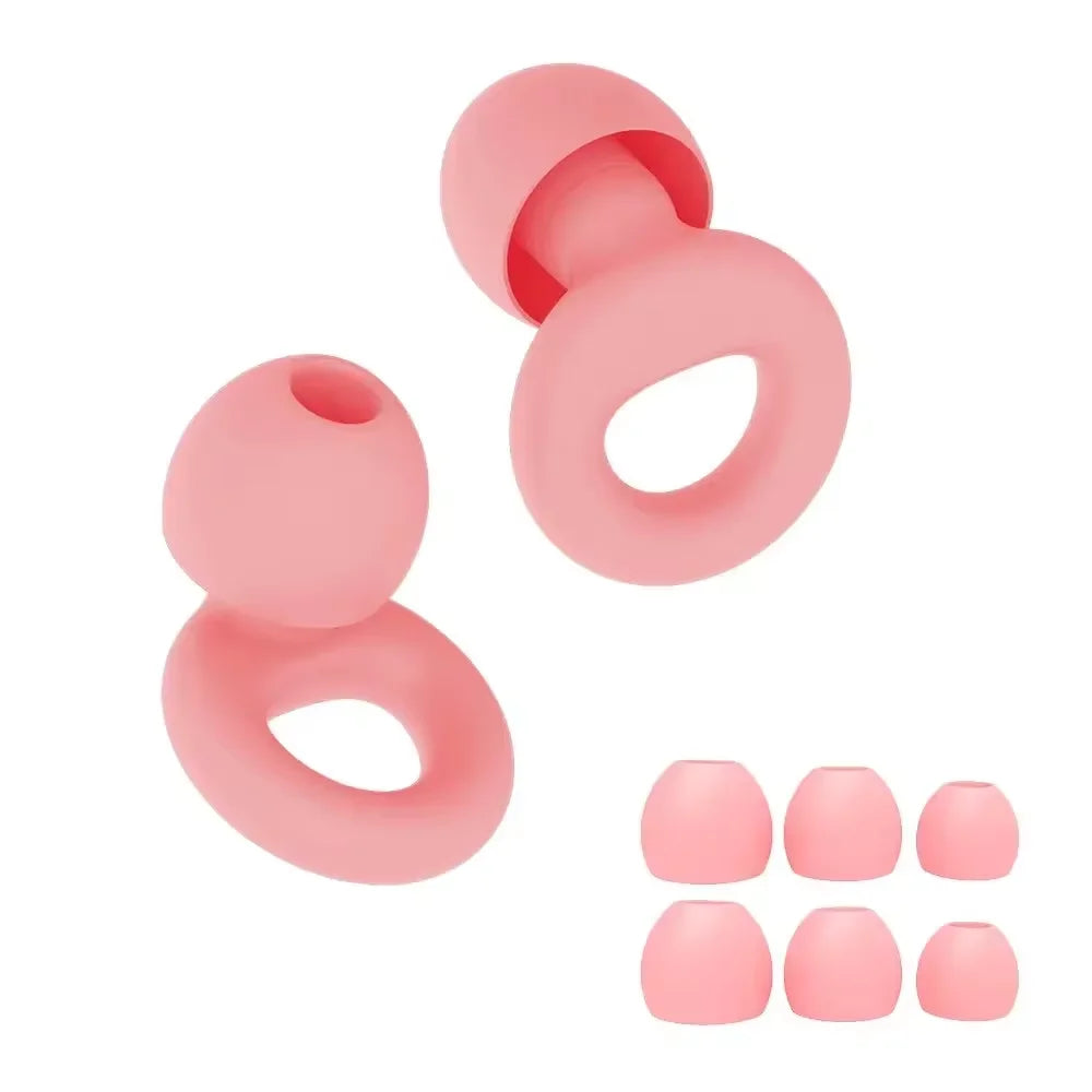 Reusable Silicone Noise Reducing Sleep Earplugs