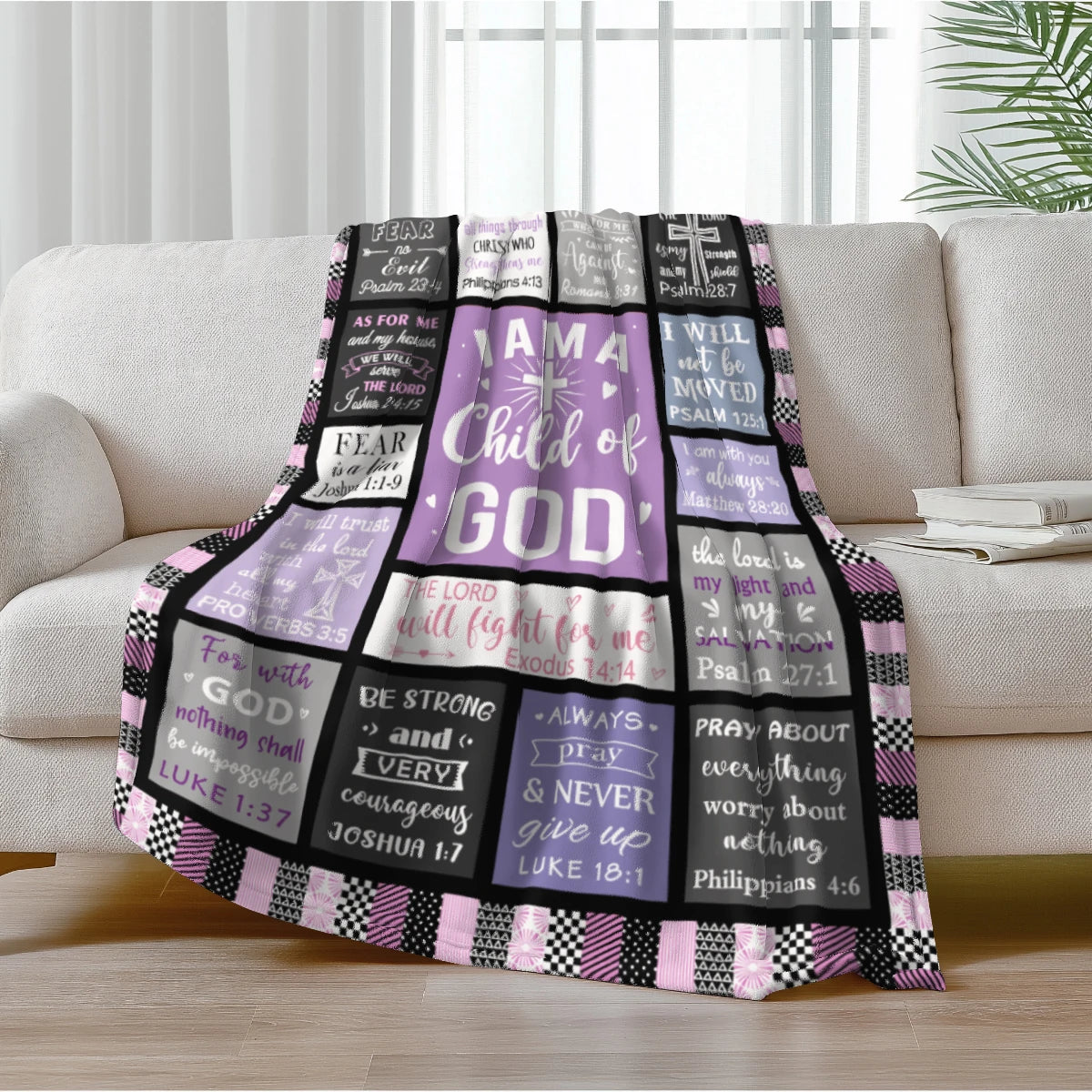 Bible Scripture Inspirational Blanket