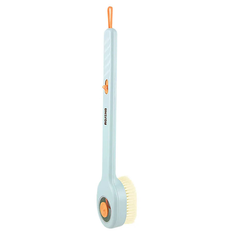 Long Handle Plus Liquid Bath Brush Push-pull Liquid Bath Brush Hangable Long Handle Soft-bristled Back Bath Brush