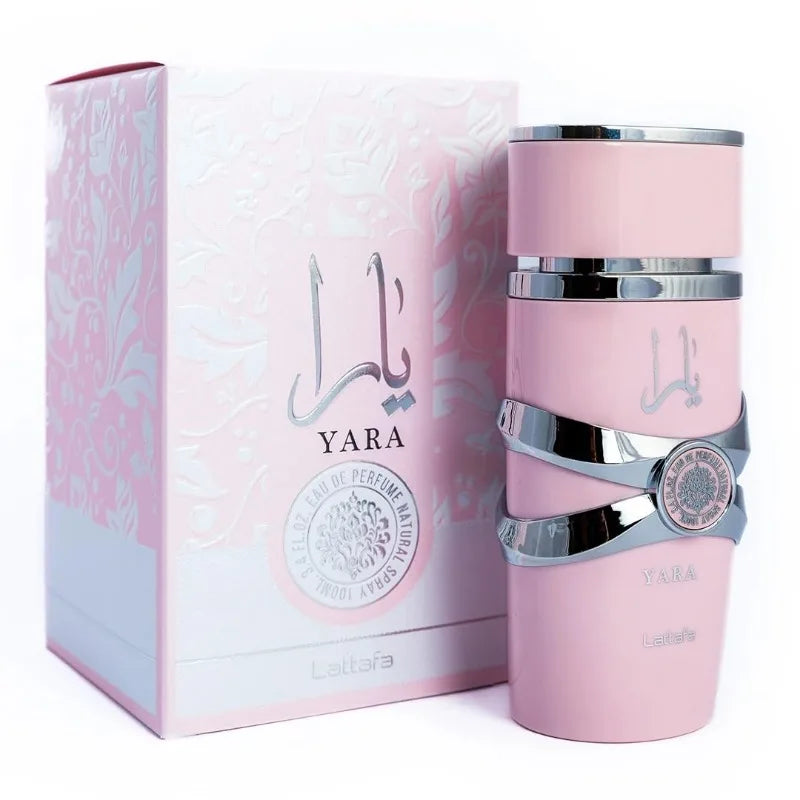 Lattafa Yara Vanilla Gourmand Fruity Floral Eau De Parfum Fragancia de larga duración para mujer 3.40 oz (100 ml)