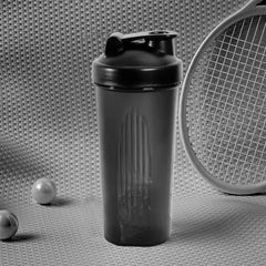 600ml Shaker Bottle 20 Oz with Stainless Steel Ball, BPA Free 20 Oz Plastic Protein Shake Leak Proof for Portable Fitness