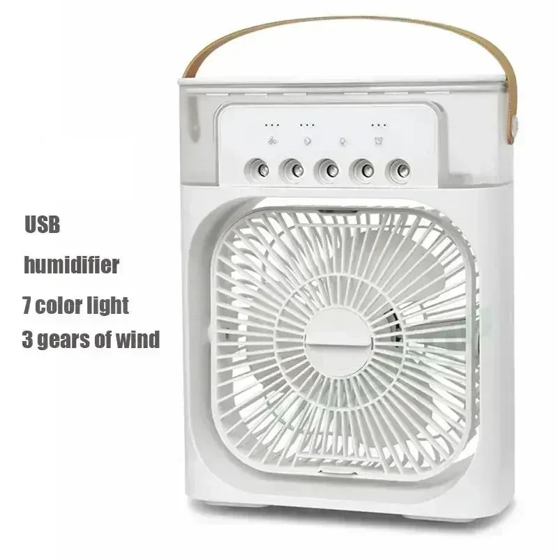 3-in-1 Portable Mini Air Cooler with LED Night Light and Humidifier