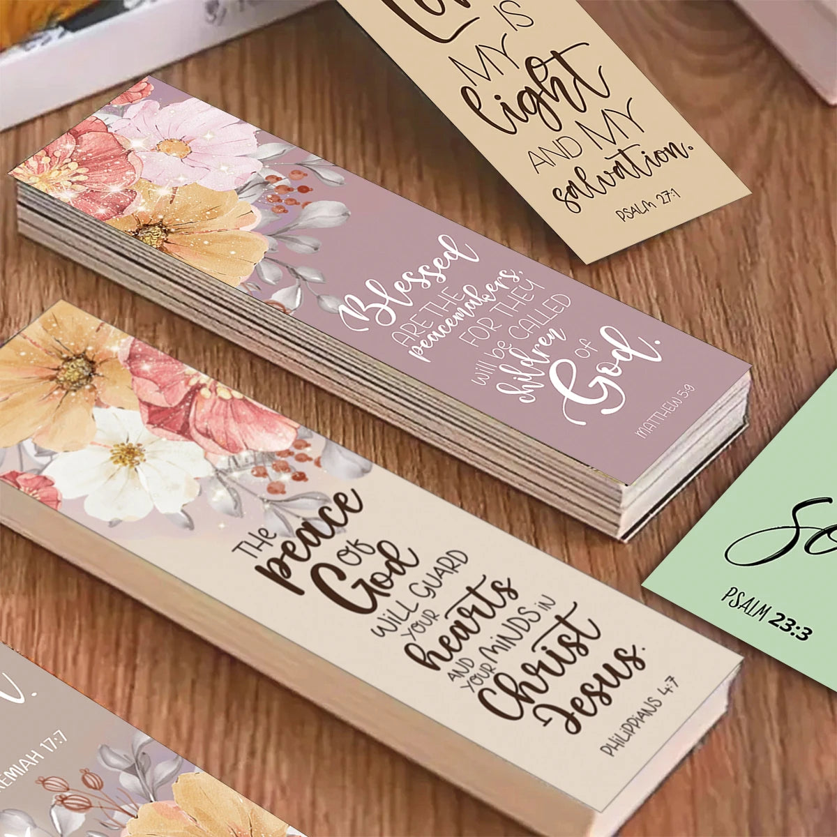 Inspirational Bible Verse Bookmark Set