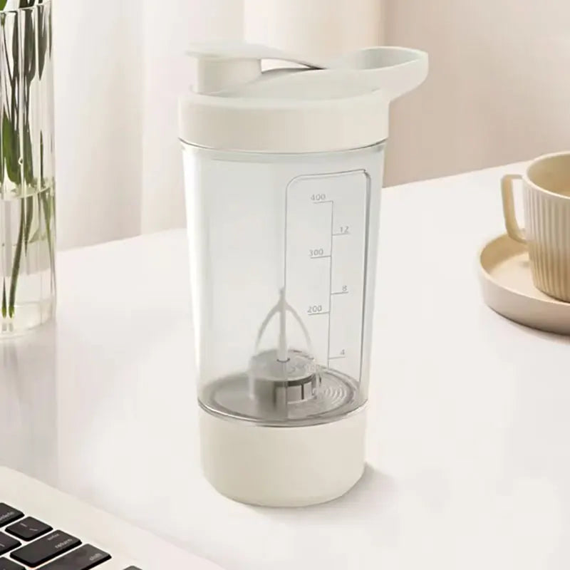 Electric Self Stirring Mug,Protein Powder Milkshake Shaker Bottle,USB Charging Shaker Cup with Scale 15 Oz Water Cup,BPA Free