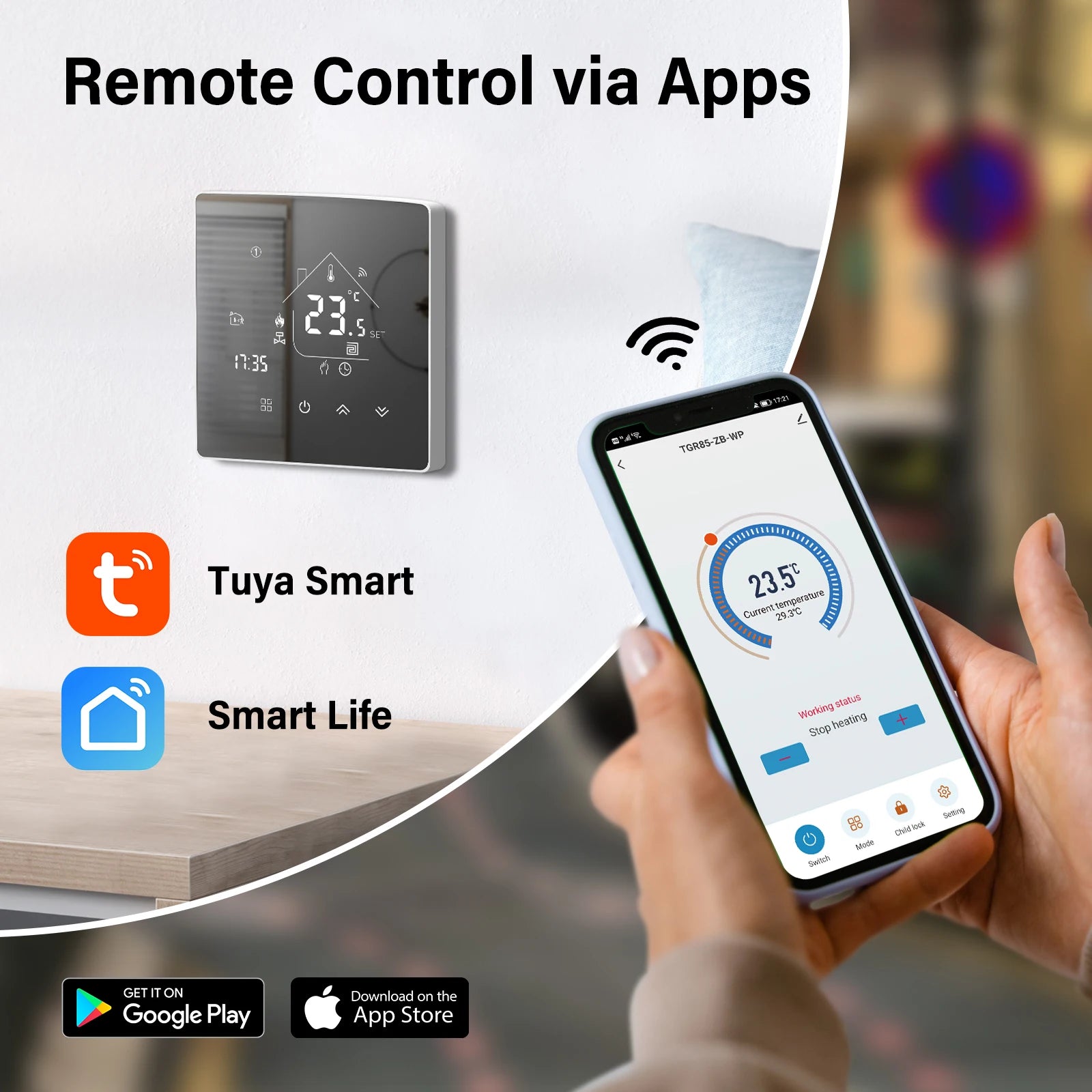 WiFi Smart Water Heating Thermostat