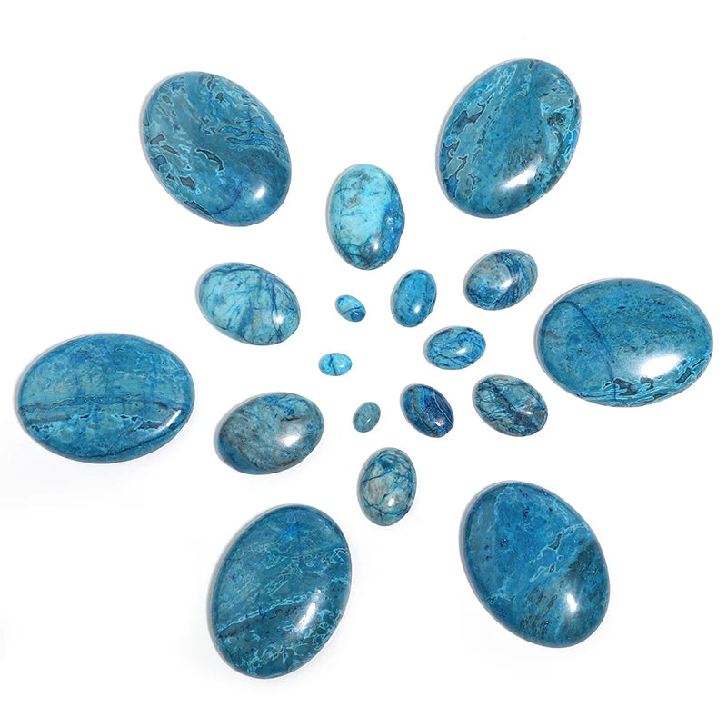 Natural Stone Oval Cabochon Beads