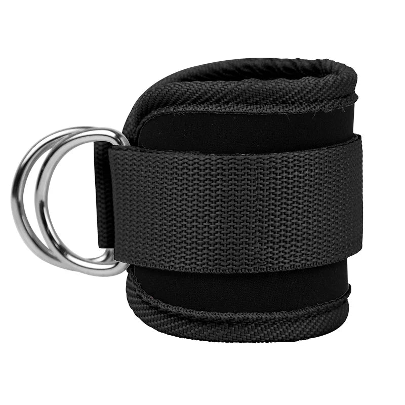 Adjustable Double D-Ring Gym Ankle Straps