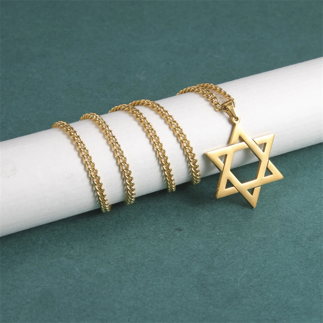 Star Of David Faith Pendant Necklace