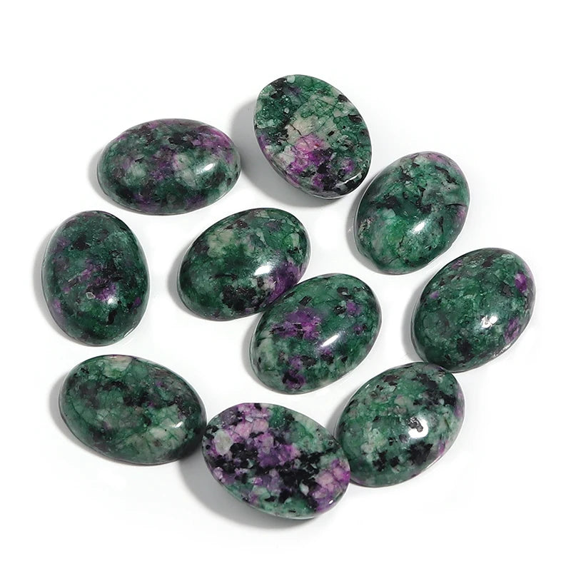Natural Stone Oval Cabochon Beads