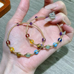 Adjustable Crystal Bead Energy Bracelet