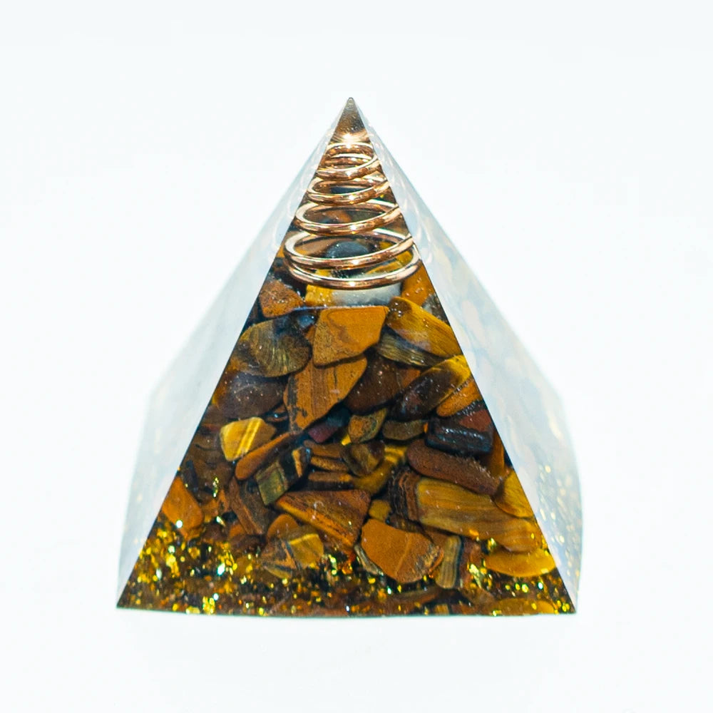 Crystal Energy Pyramid Chakra Decor