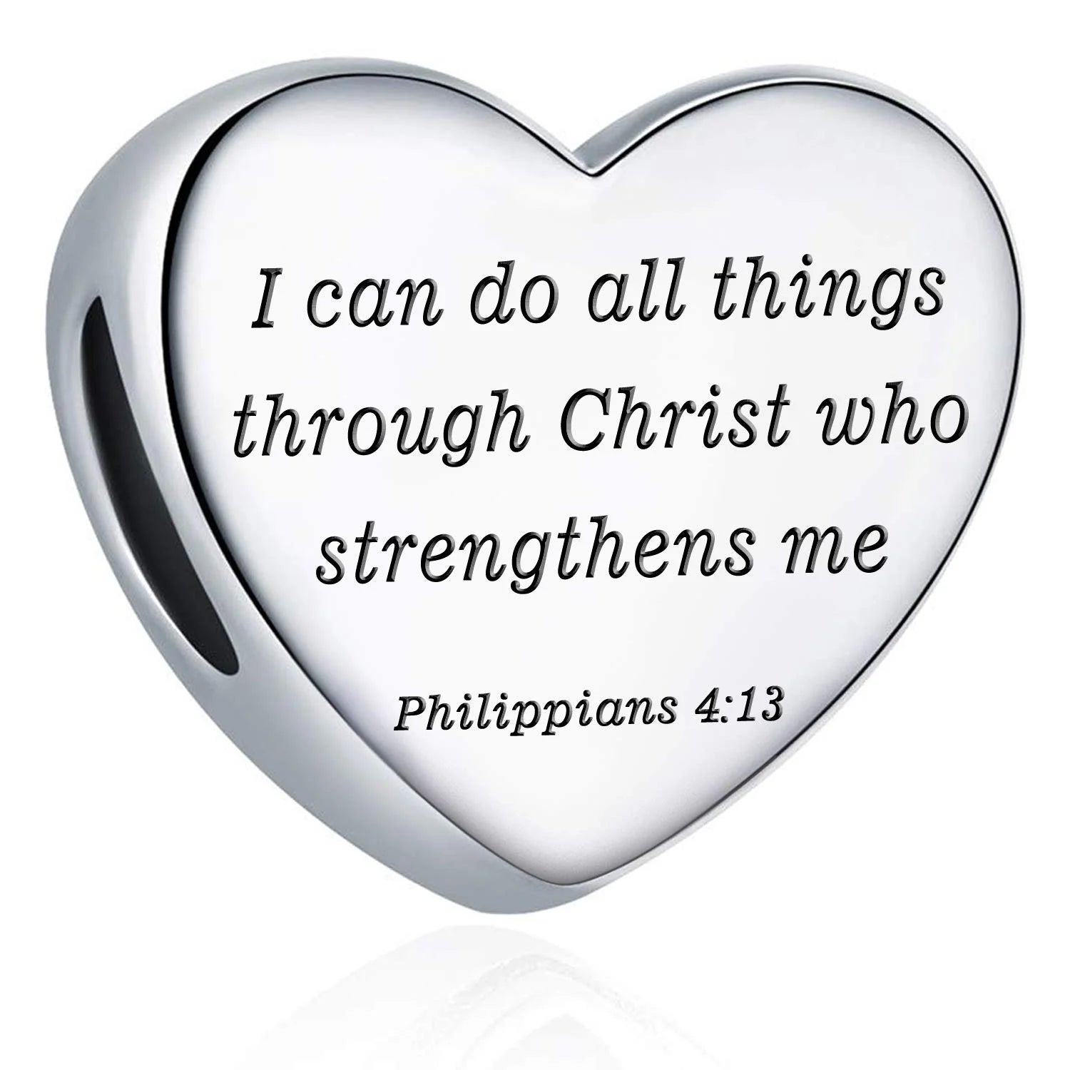 Sterling Silver Faith Charm Bead