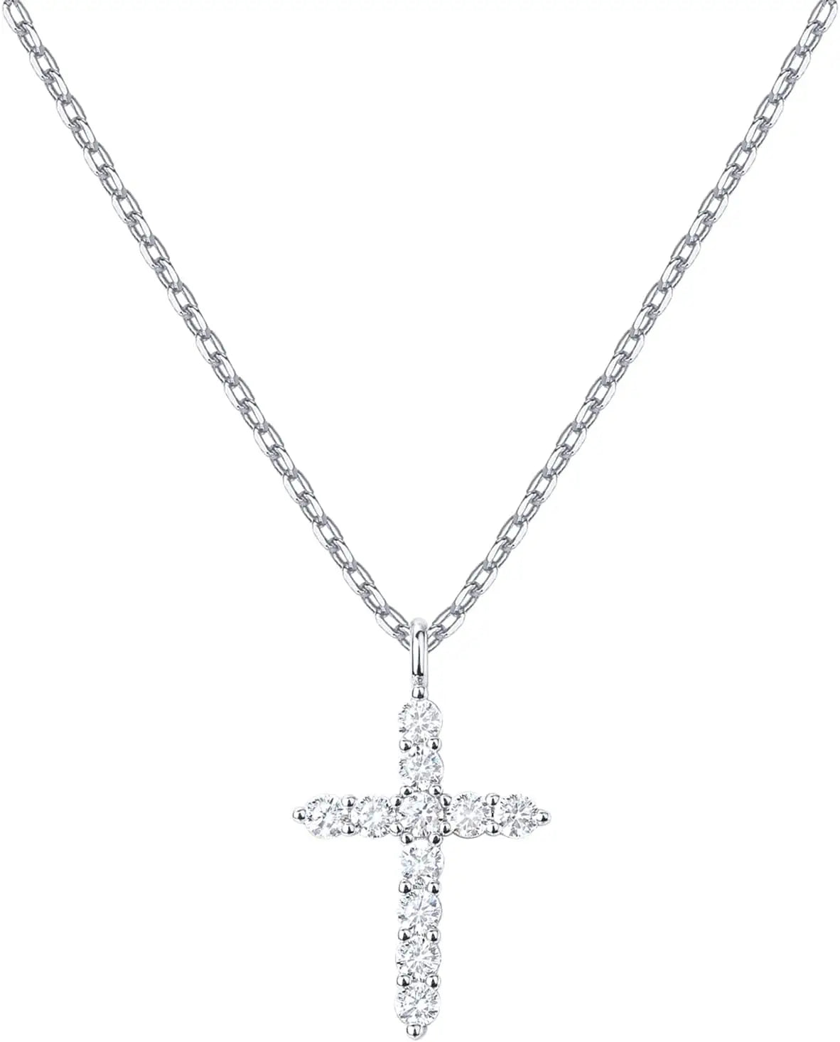 Gold Cross Faith Pendant Necklace