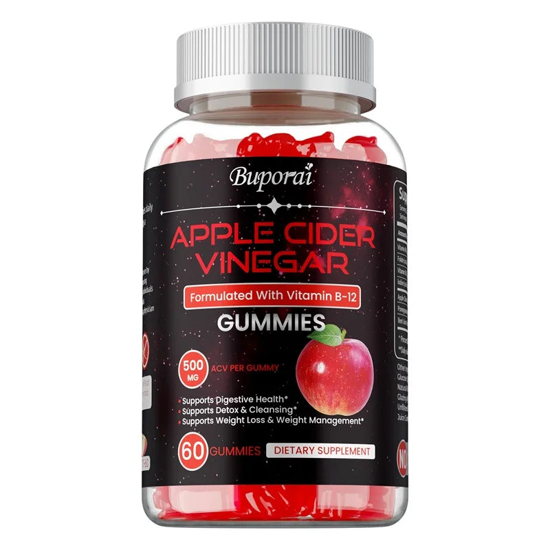 Apple Cider Vinegar Gummies - Promotes Digestive Health, Relieves Bloating and Constipation, Burns Fat, Weight Management
