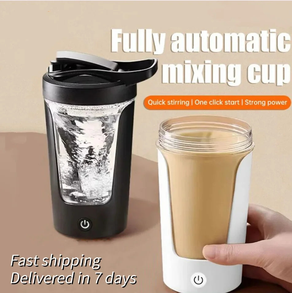 450ml USB Rechargeable Electric Protein Shaker Bottle