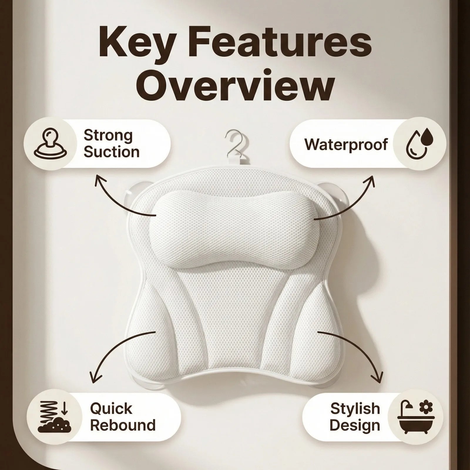 Luxury Bath Pillow Support