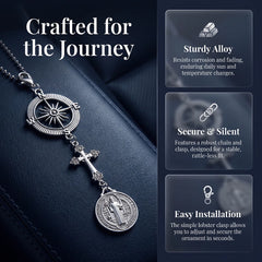 Christian Car Protection Cross Hanging Charm