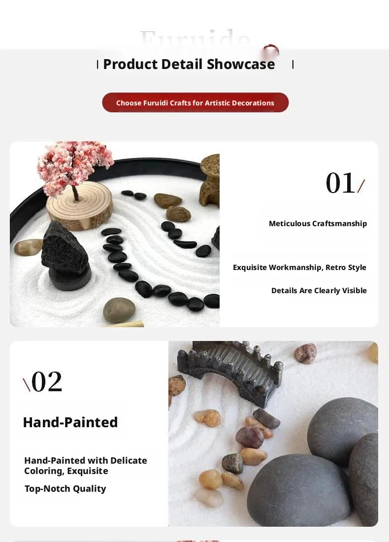 Zen Garden Stress Relief Desk Decor