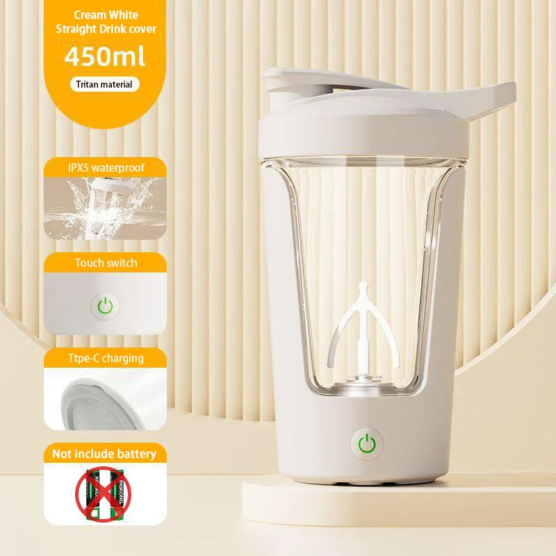 450ml USB Rechargeable Electric Protein Shaker Bottle