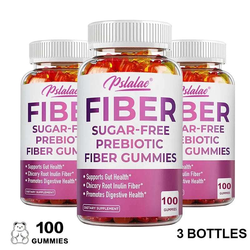 Prebiotic Sugar-Free Fiber Gummies - Supports Digestive Health, Promotes Overall Gut Health, and Regulates Stomach Function