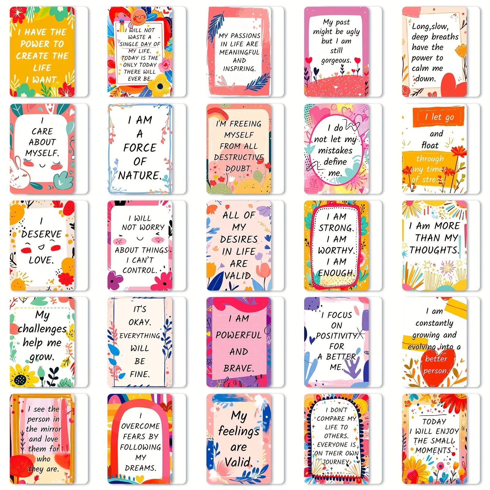Motivational Affirmation Cards Positive Quotes
