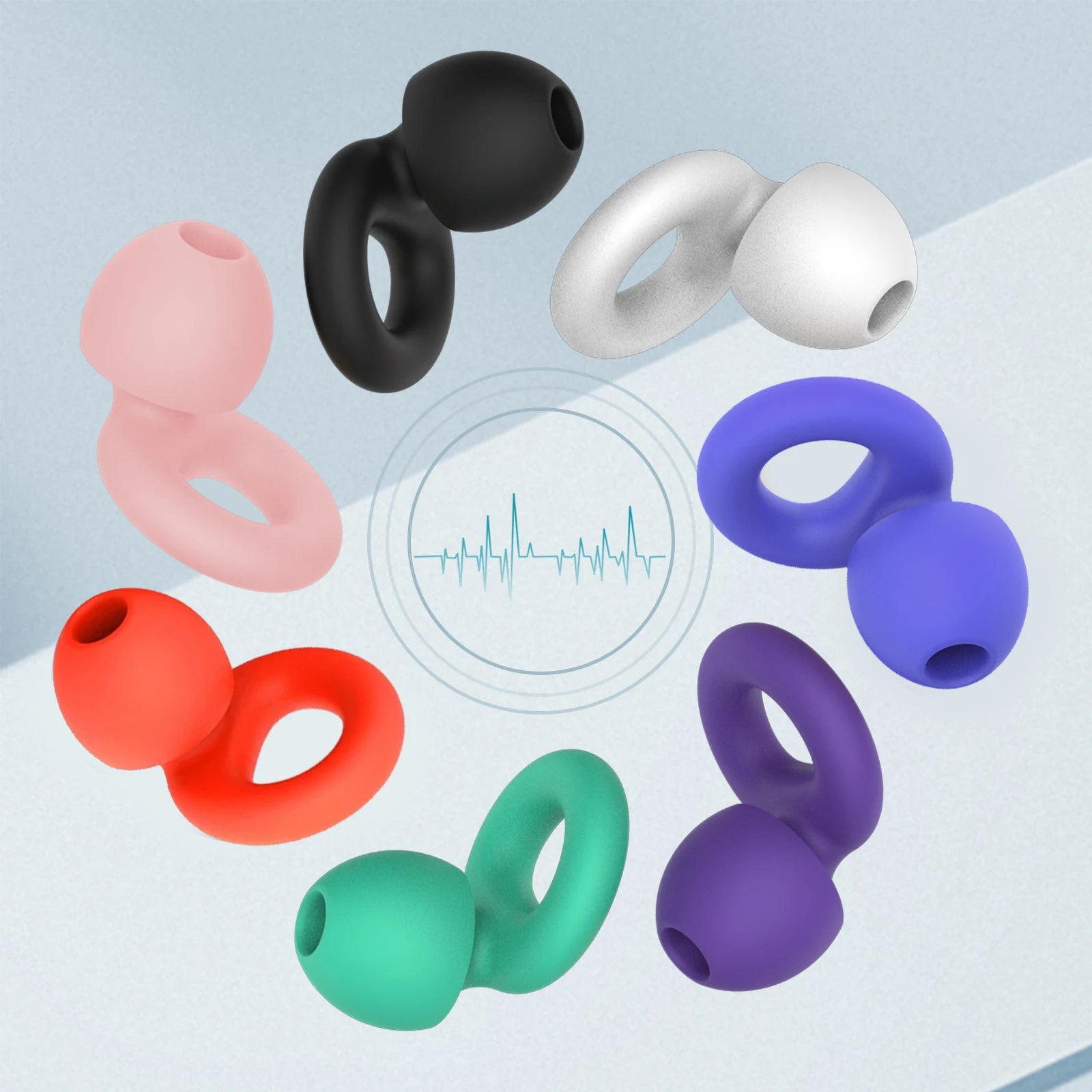 Reusable Silicone Noise Reducing Sleep Earplugs