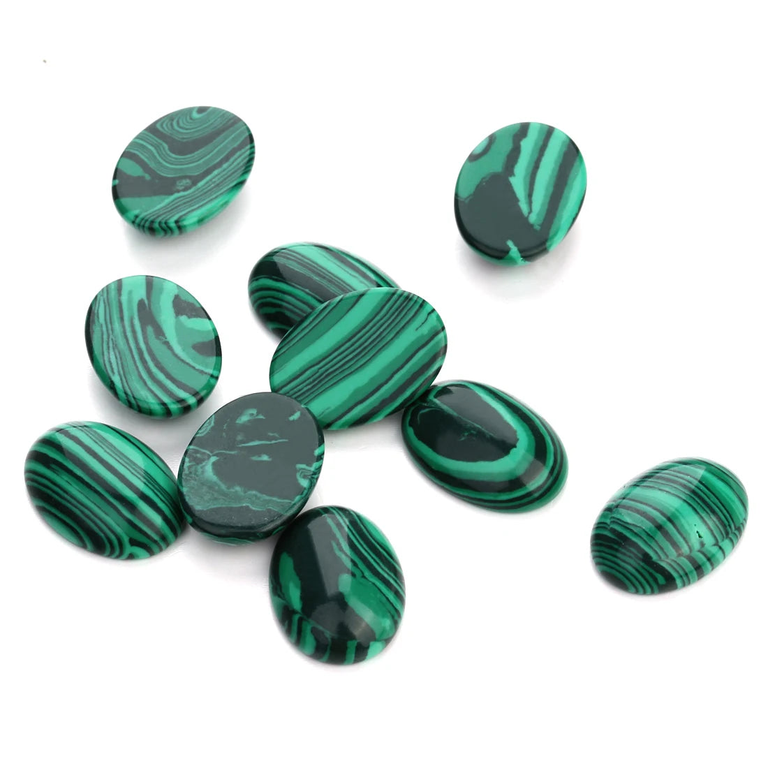 Natural Stone Oval Cabochon Beads