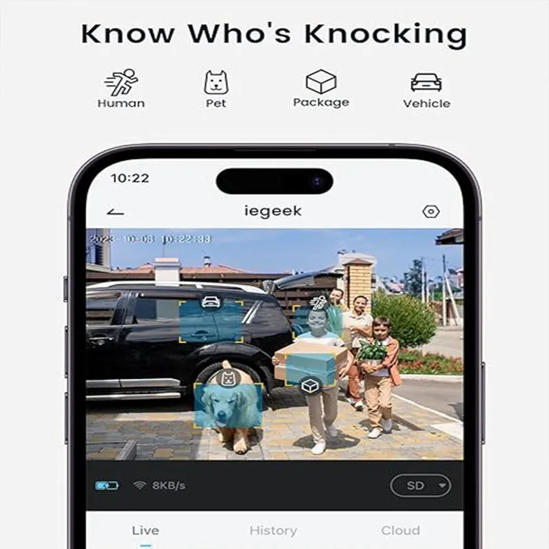 2K Wireless Smart Video Doorbell Camera