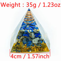 Crystal Energy Pyramid Chakra Decor