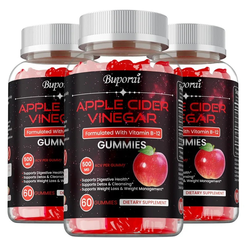Apple Cider Vinegar Gummies - Promotes Digestive Health, Relieves Bloating and Constipation, Burns Fat, Weight Management
