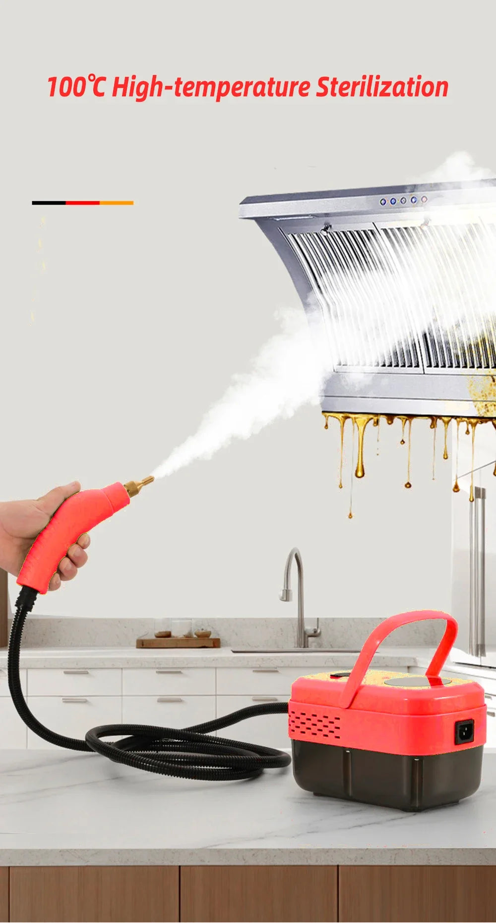 2500W Portable High Temperature Steam Cleaner