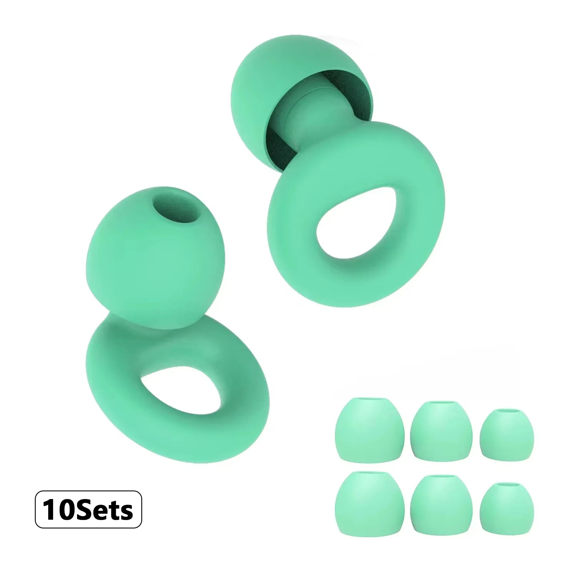 Reusable Silicone Noise Reducing Sleep Earplugs