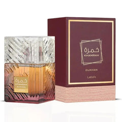 Lattafa Khamrah Dukhan Eau de Parfum Spray 100 ml Perfumes árabes originales Perfume oriental duradero de alta calidad Colonia Maquillaje