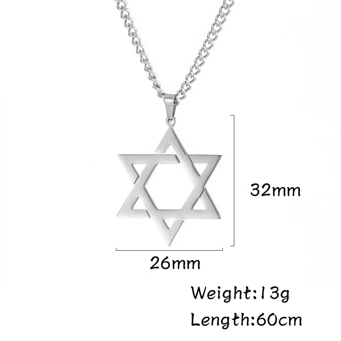 Star Of David Faith Pendant Necklace