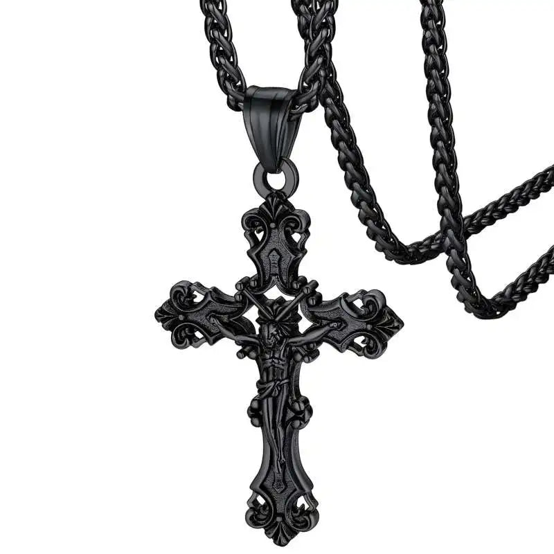 Christian Cross Prayer Necklace Jewelry
