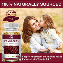 Cranberry Juice Extract - Most Effective Cranberry Pills for Women, Cranberry Supplement - 60/120 Capsules
