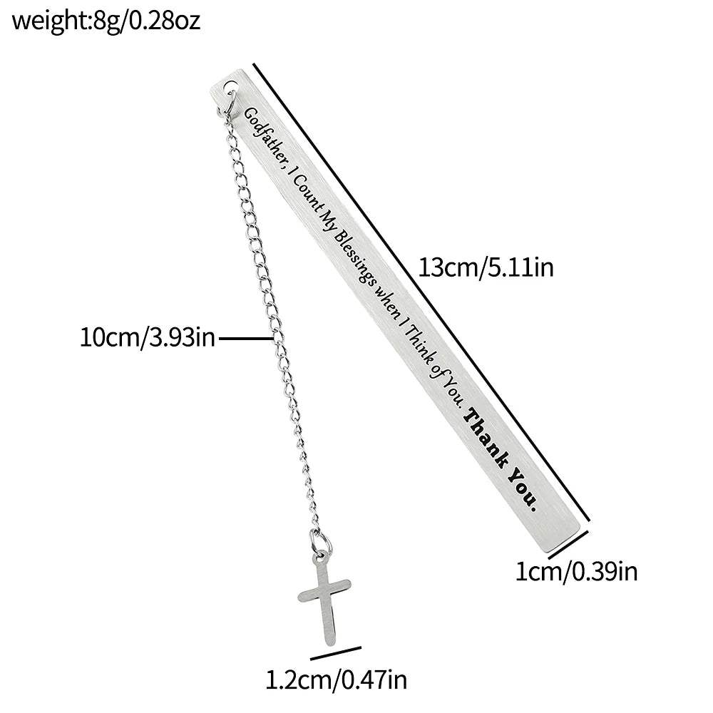 Personalized Stainless Steel Reading Bookmark