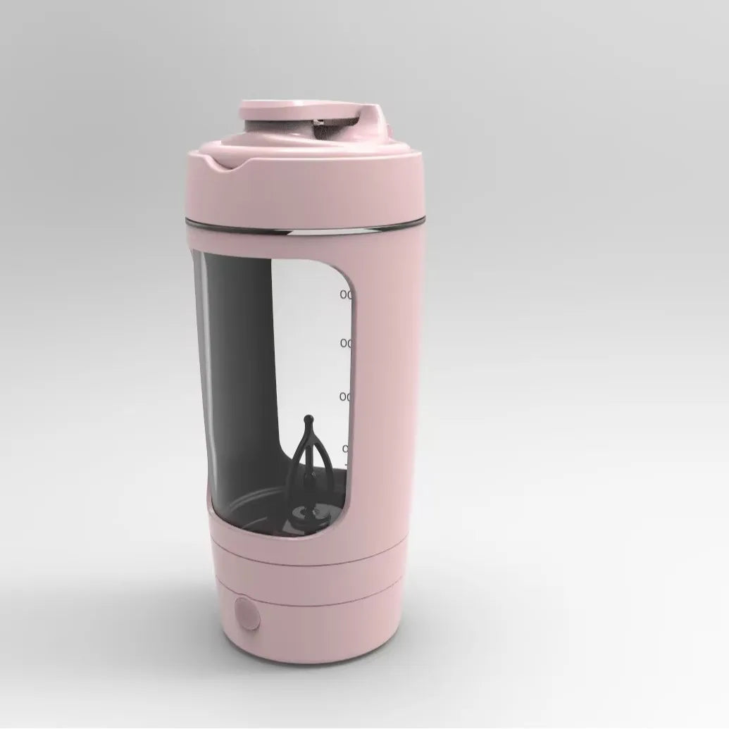 630ml Electric Protein Shaker Bottle and Portable Automatic Blender