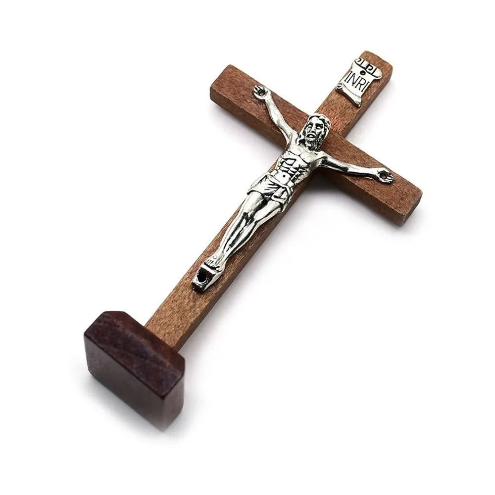 Wooden Jesus Cross Stand