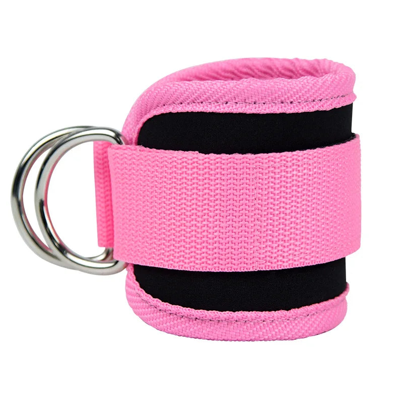 Adjustable Double D-Ring Gym Ankle Straps