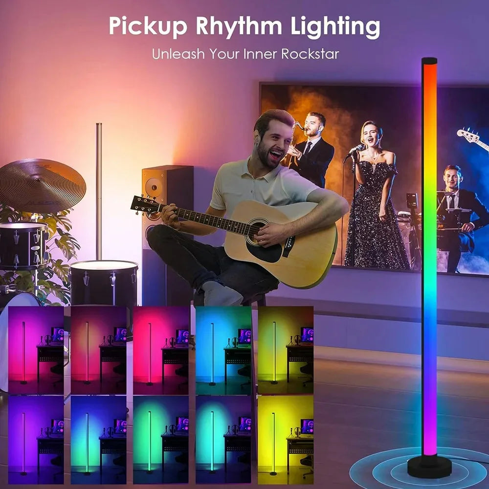 RGB LED Corner Floor Lamp