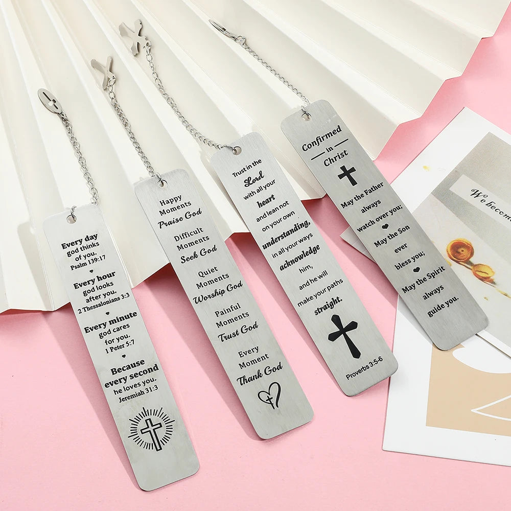 Personalized Stainless Steel Reading Bookmark