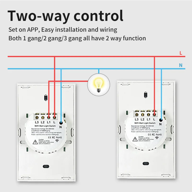 Tuya Smart Touch Wall Light Switch