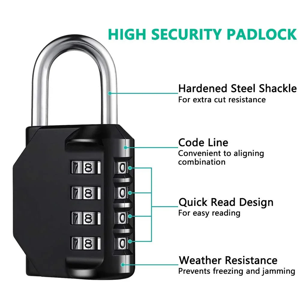 4 Digit Combination Padlock
