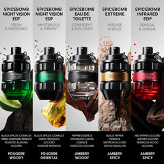 Viktor&amp;Rolf - Spicebomb Nightvision Eau De Toilette - Cálida, picante y fresca - Colonia para hombre - con notas cítricas de bergamota