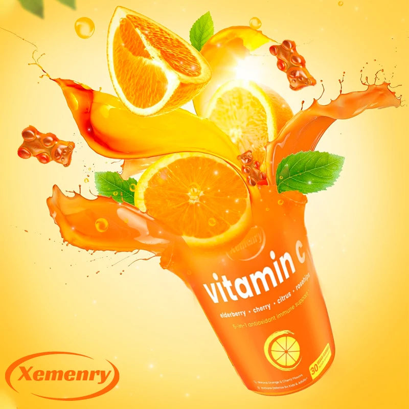 Vitamin C Gummies - Maximizes Absorption, Strengthens The Immune System, and Promotes Collagen Production, Antioxidant