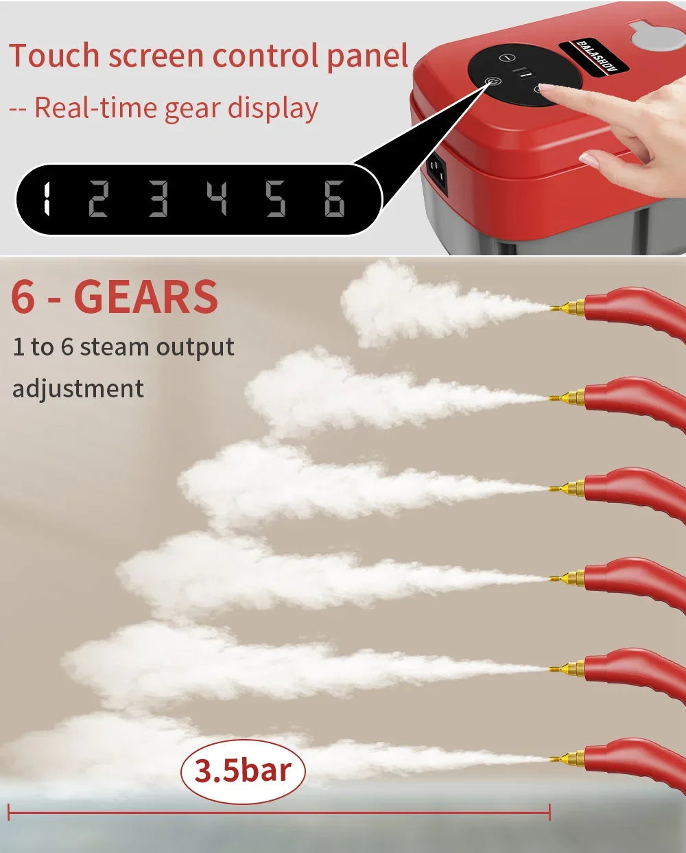 2500W Portable High Temperature Steam Cleaner
