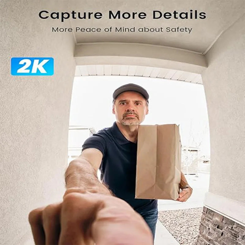 2K Wireless Smart Video Doorbell Camera